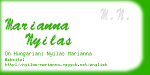 marianna nyilas business card